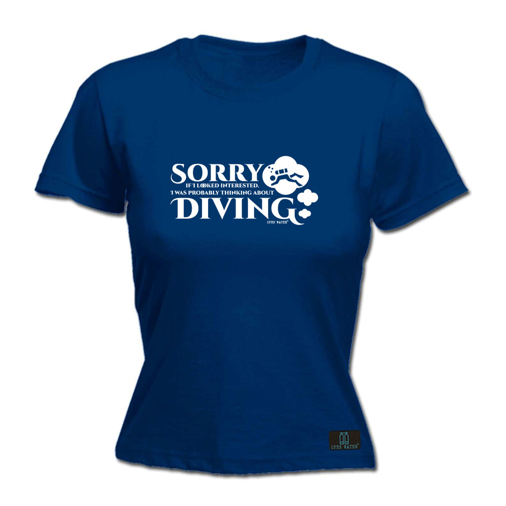 Ow Sorry Diving - Funny Womens T-Shirt Tshirt