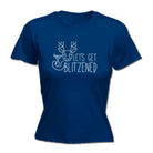 Lets Get Blitzened Christmas - Funny Womens T-Shirt Tshirt