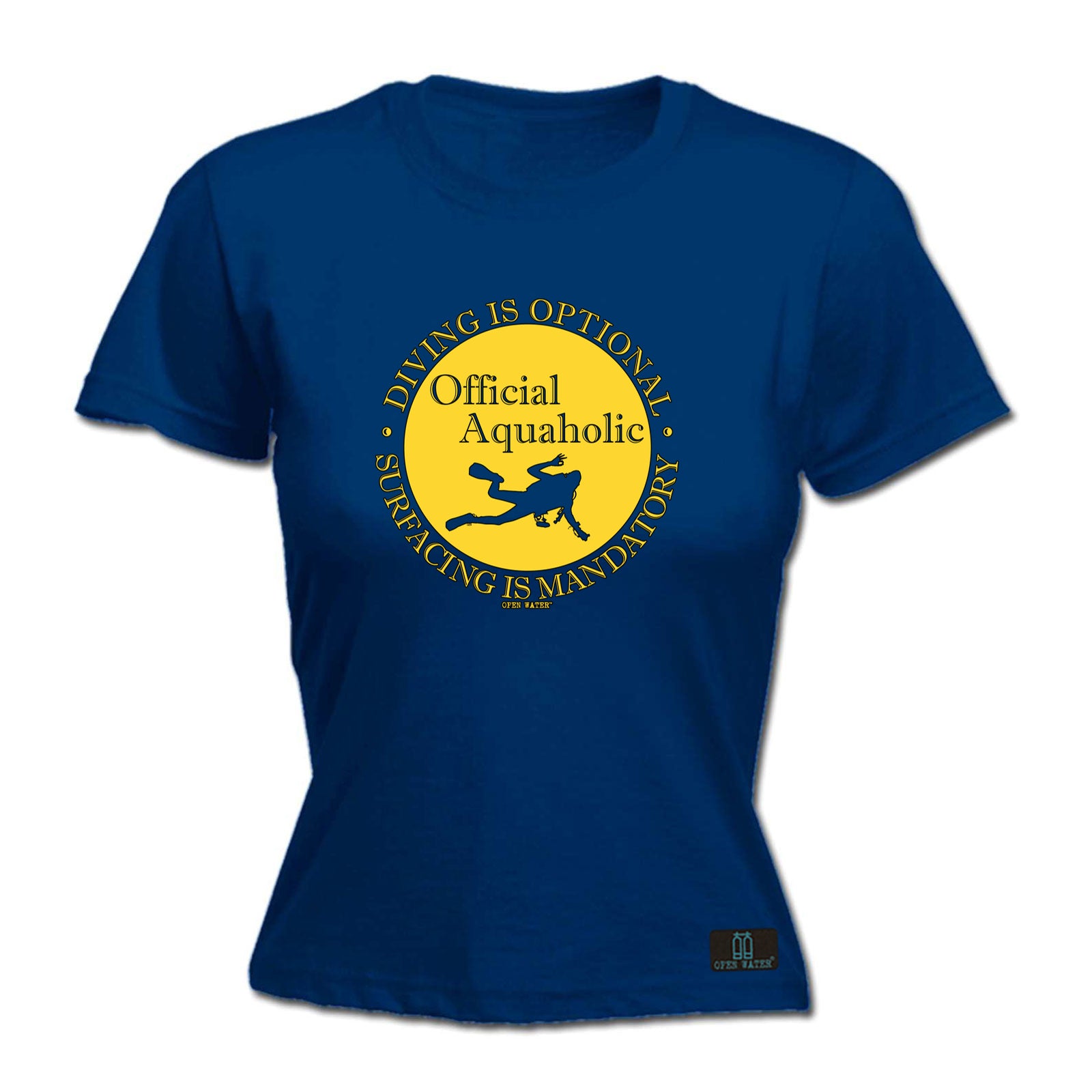 Ow Official Aquaholic - Funny Womens T-Shirt Tshirt