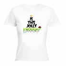 Jolly Enough Christmas Santa - Funny Womens T-Shirt Tshirt