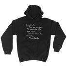 Dear Jocks Nerd College - Funny Hoodies Hoodie