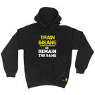 Swps Train Insane Remain The Same - Funny Hoodies Hoodie