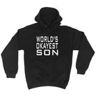 Worlds Okayest Son - Funny Hoodies Hoodie