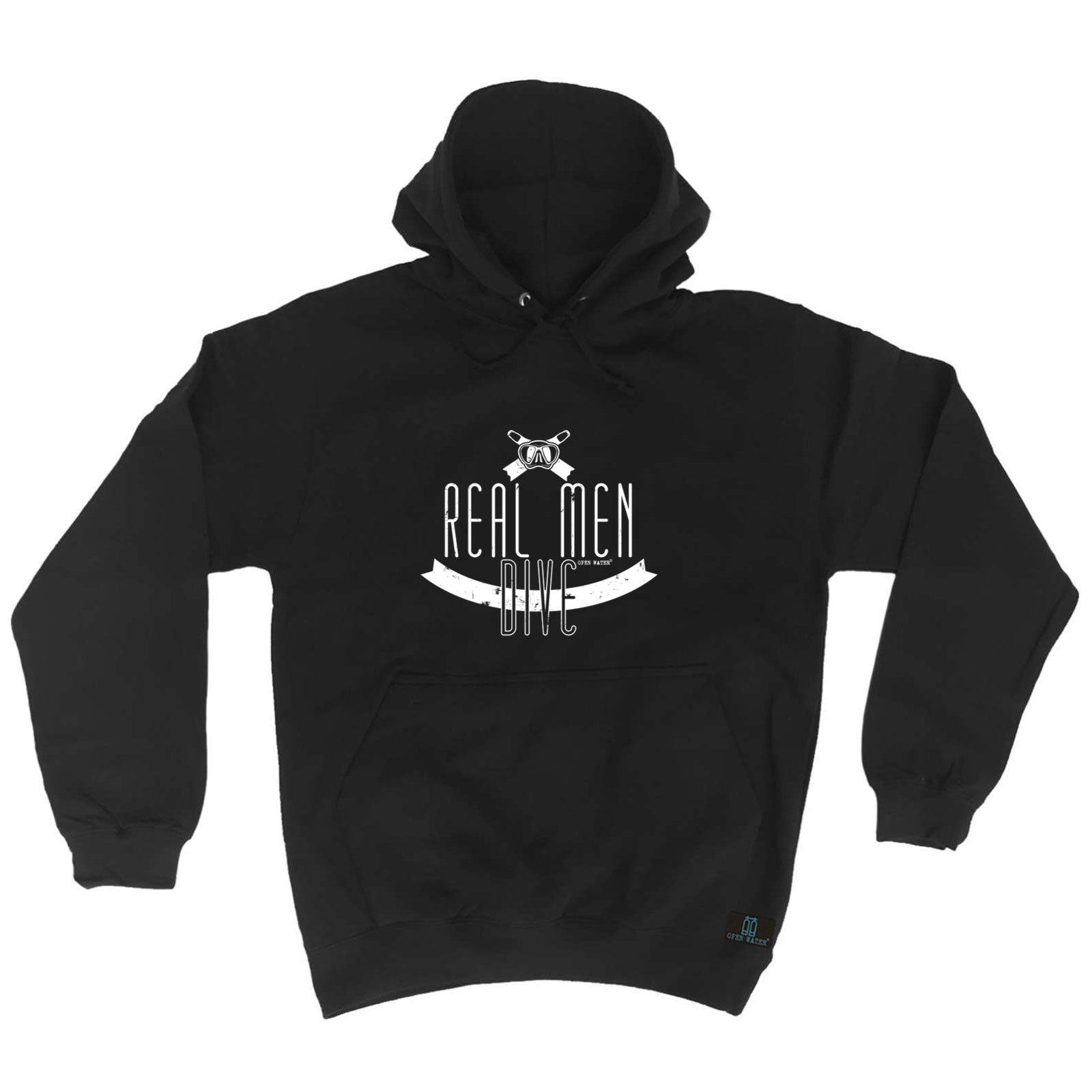 Ow Real Men Dive - Funny Hoodies Hoodie