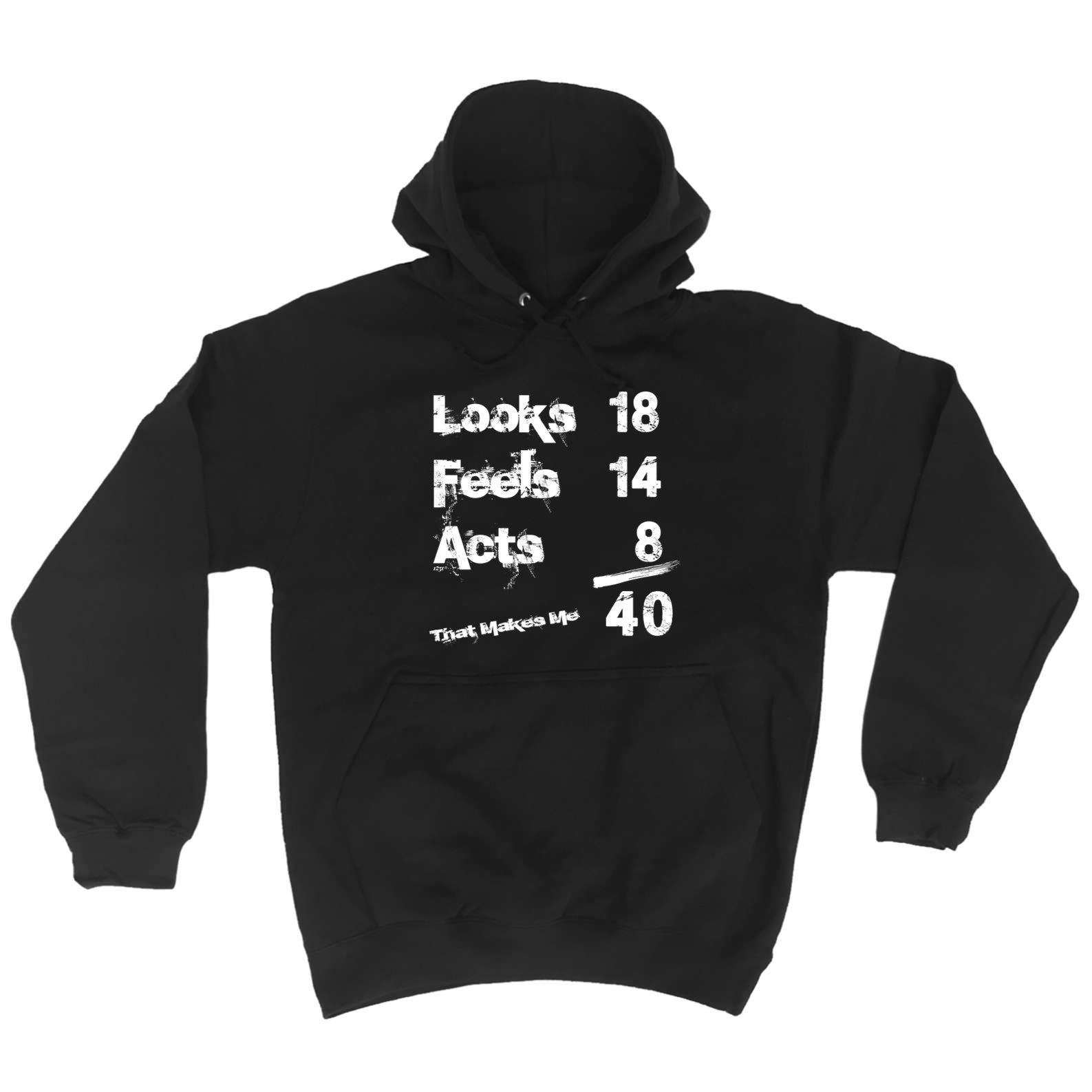 Looks Acts Feels 40 - Funny Hoodies Hoodie