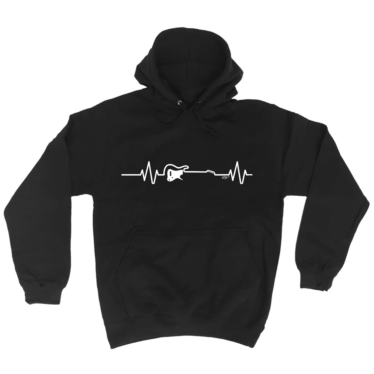 Electric Guitar Pulse Music - Funny Hoodies Hoodie