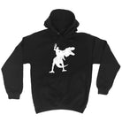 Cowboy Riding T Rex Dinosaur - Funny Hoodies Hoodie