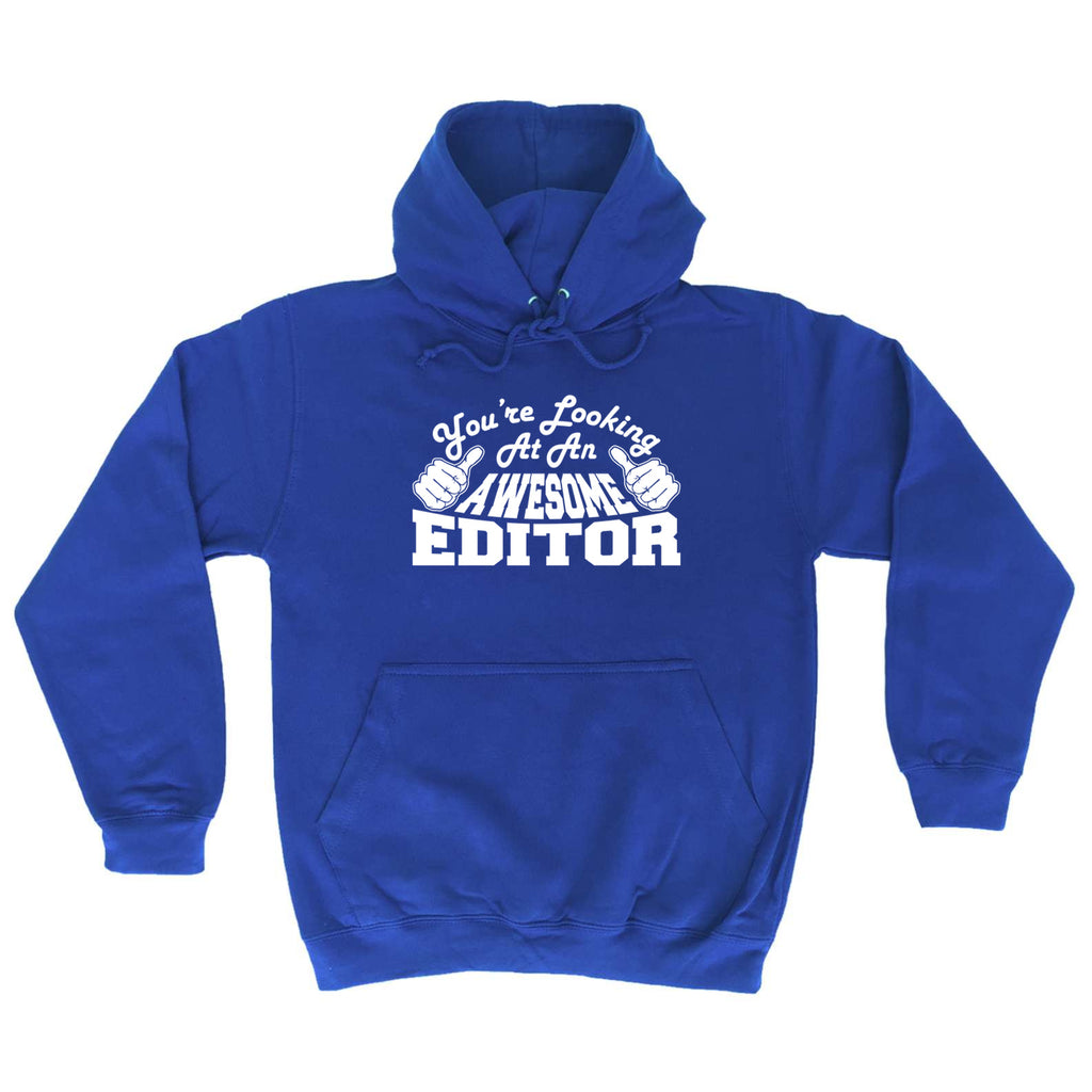 Youre Looking At An Awesome Editor - Funny Hoodies Hoodie