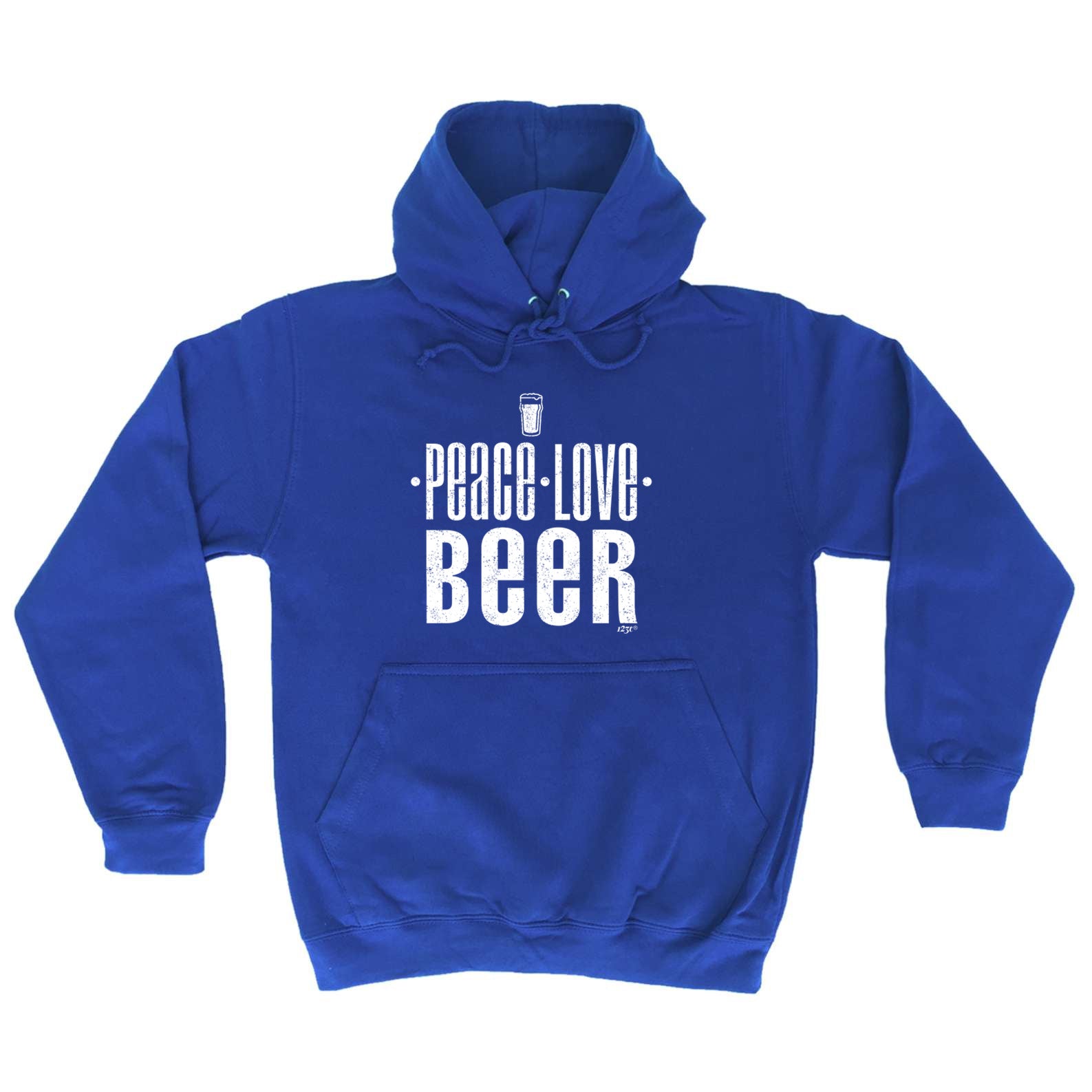 Peace Love Beer - Funny Hoodies Hoodie
