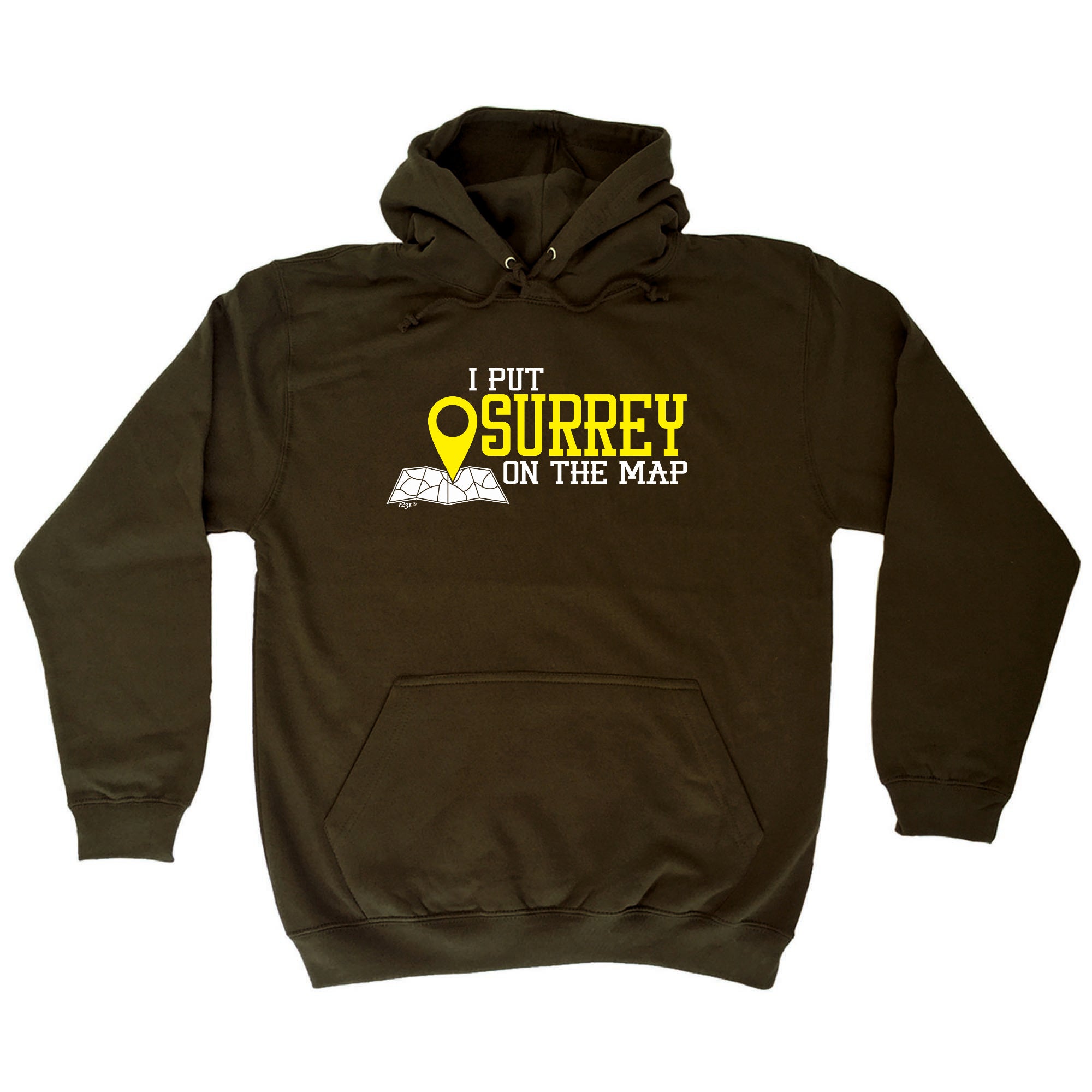 Put On The Map Surrey - Funny Hoodies Hoodie