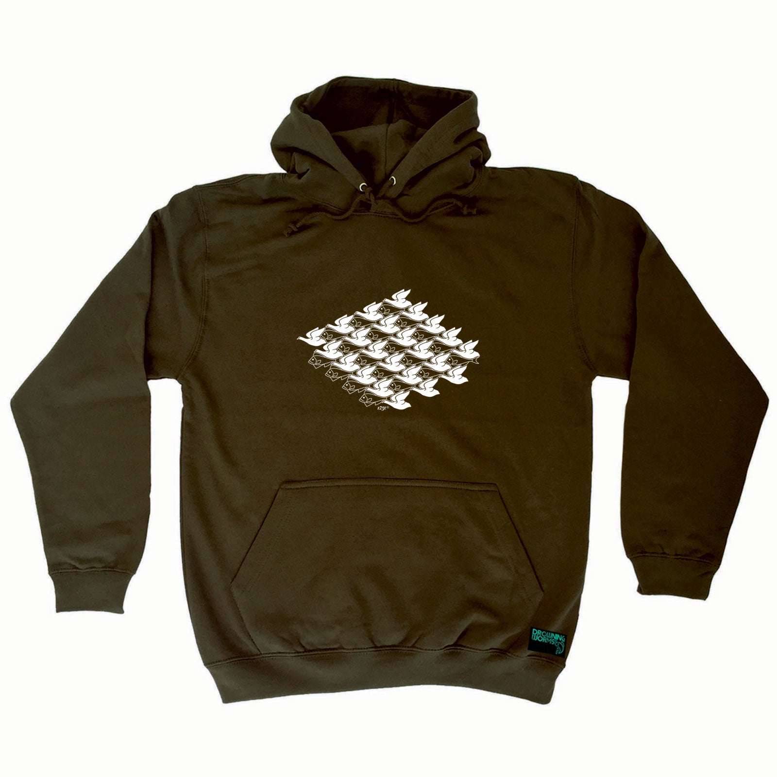 Fish Swan Illusion - Funny Hoodies Hoodie