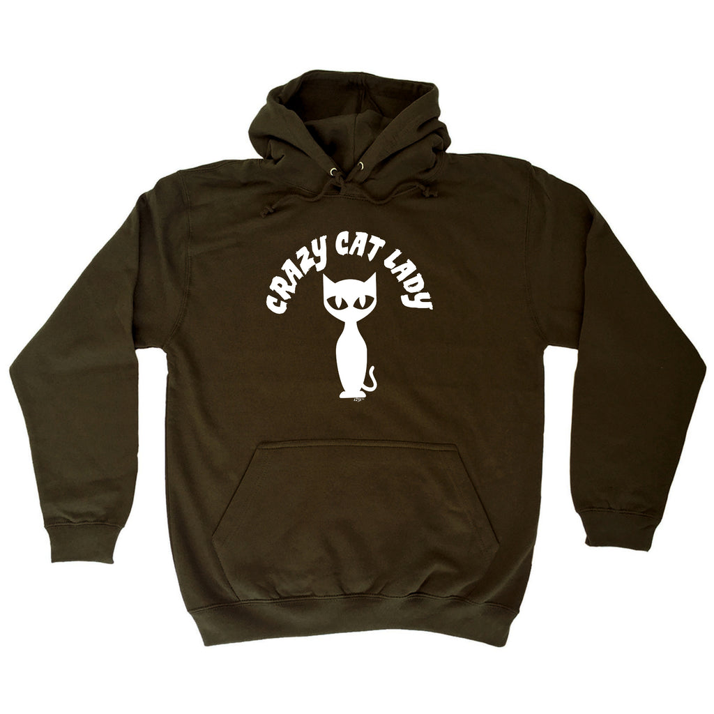Crazy Cat Lady White - Funny Hoodies Hoodie