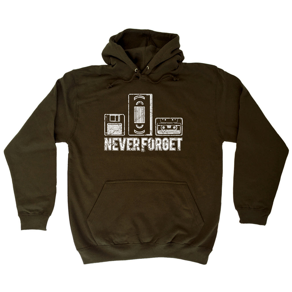 Never Forget Floppy Vhs Tape Retro - Funny Hoodies Hoodie