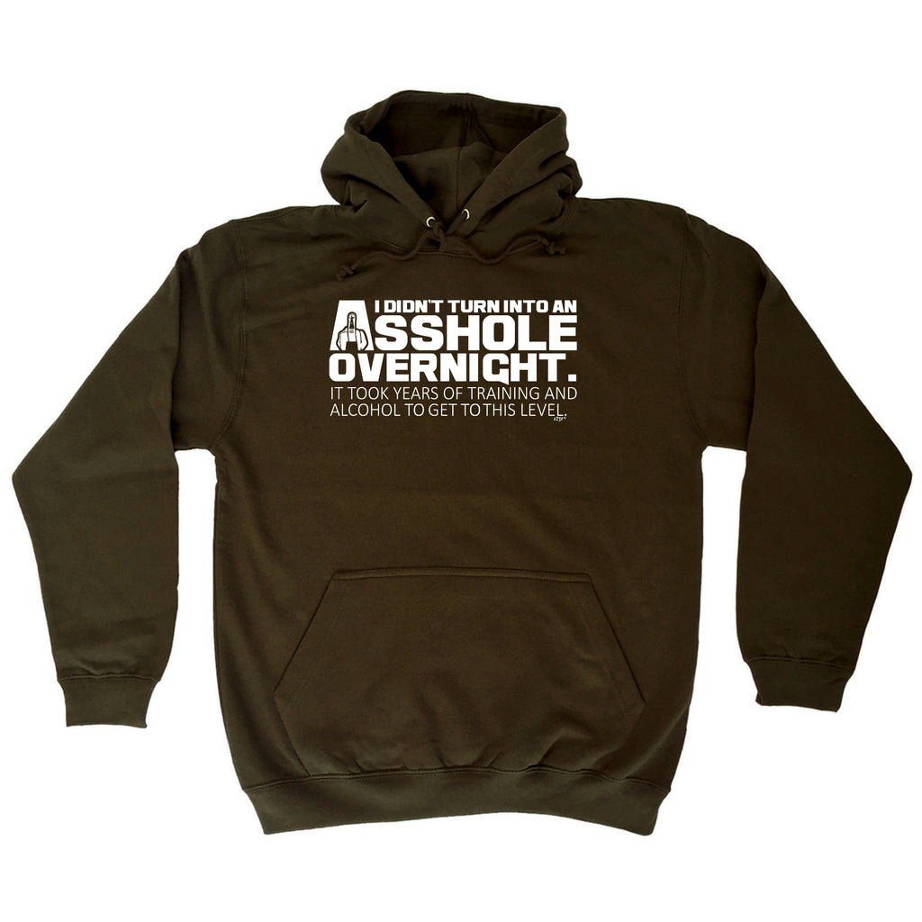 Didnt Turn Into An Ahole Overnight - Funny Hoodies Hoodie