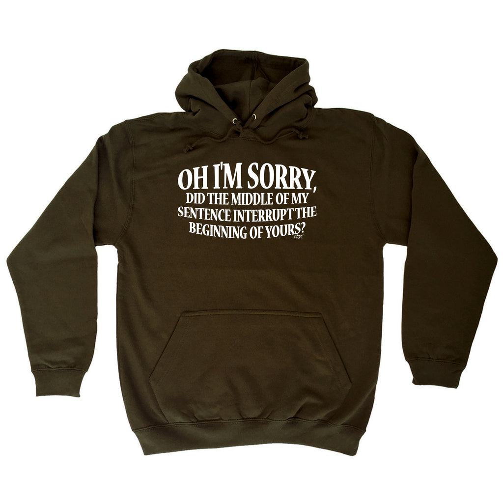 Oh Im Sorry Did The Middle Of My Sentence - Funny Hoodies Hoodie
