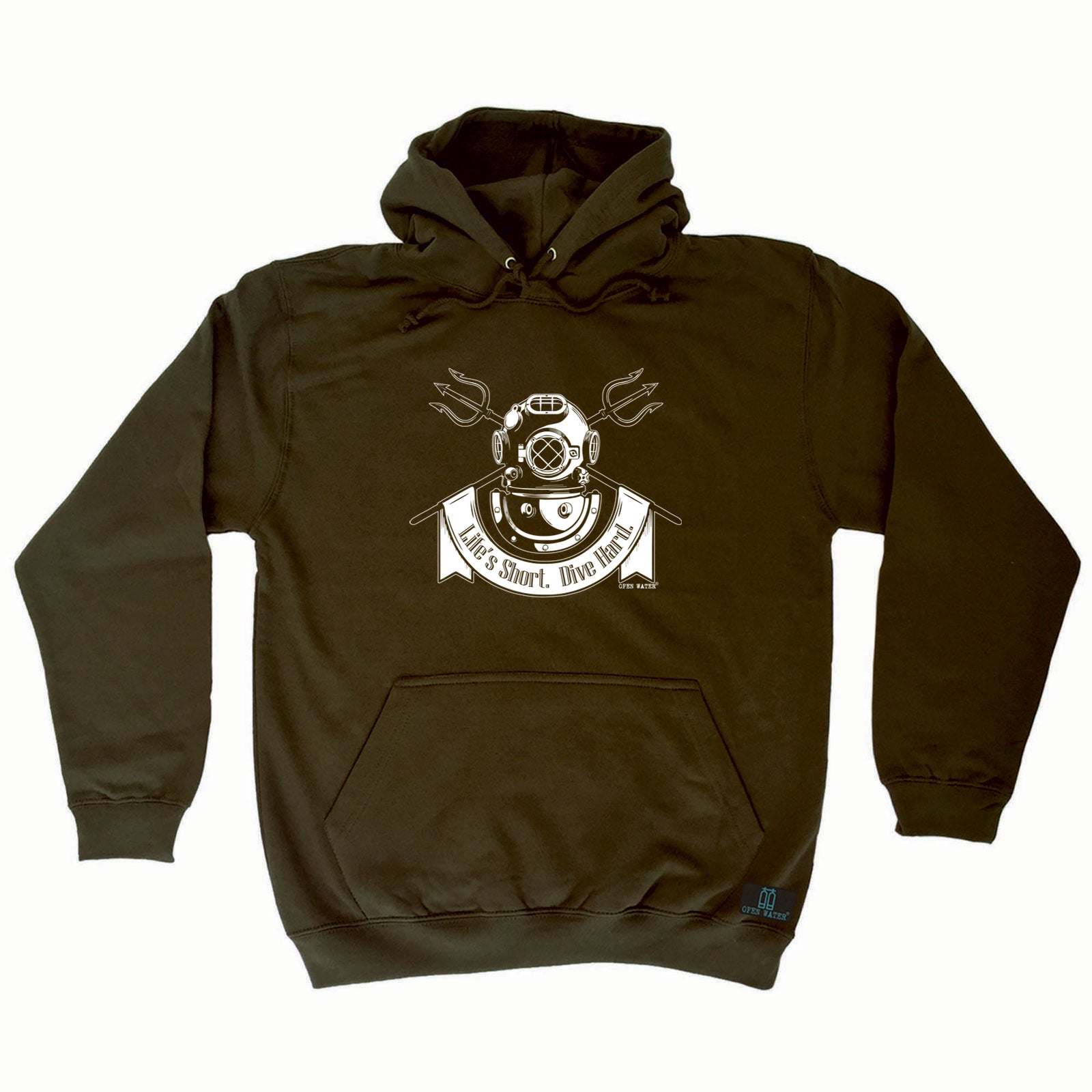Ow Lifes Short Dive Hard - Funny Hoodies Hoodie