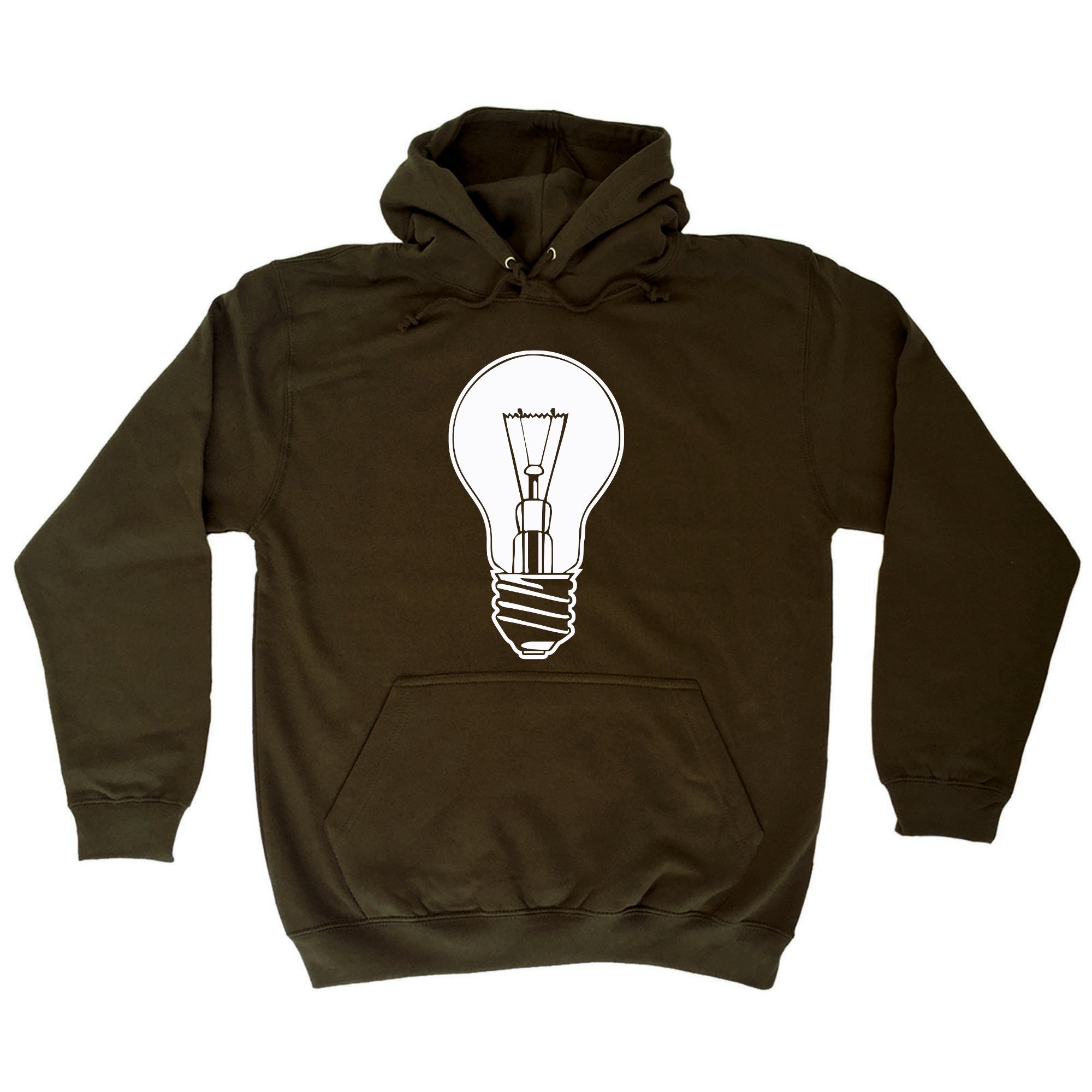 Light Bulb White - Funny Hoodies Hoodie