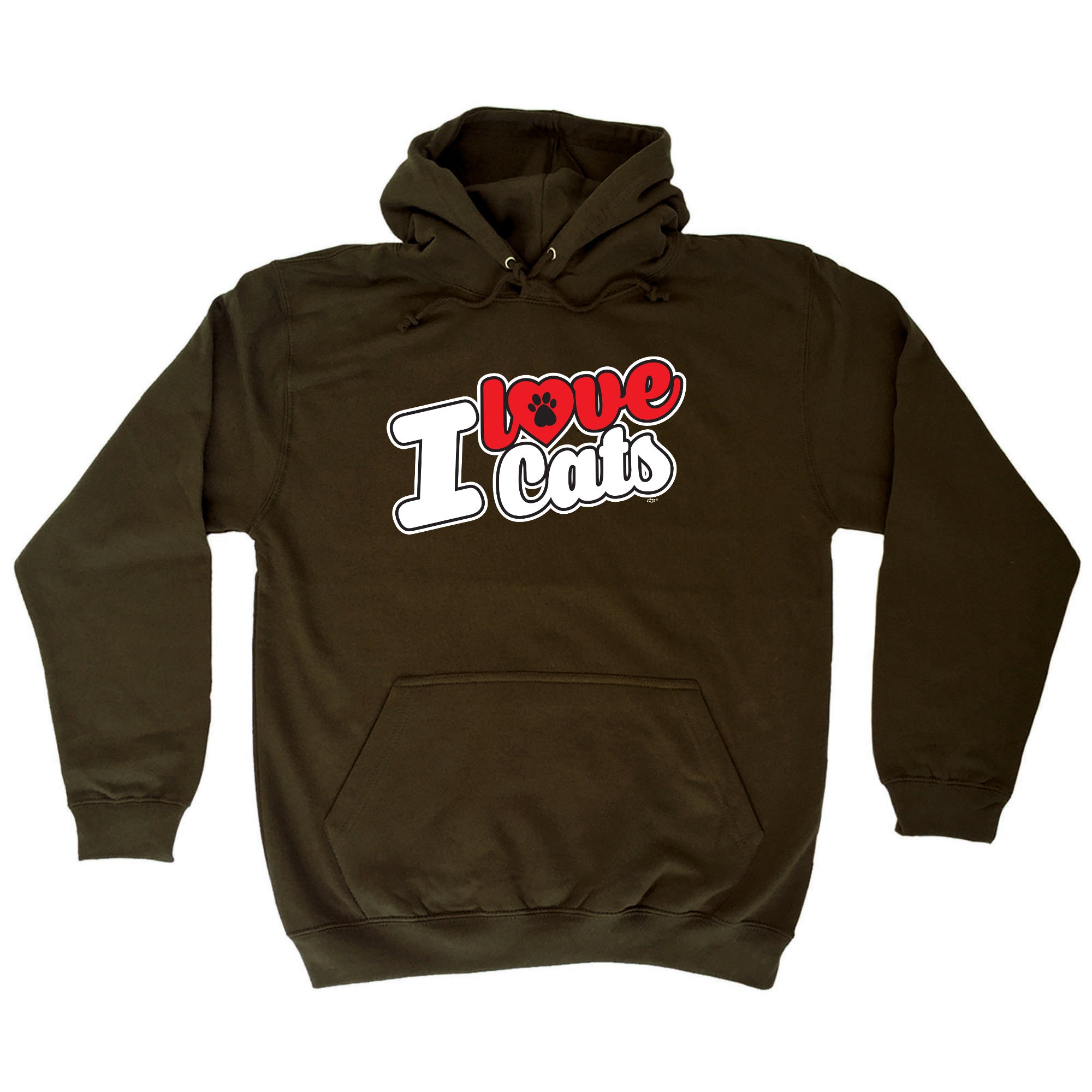 Love Cats Stencil - Funny Hoodies Hoodie