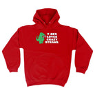 Trex Loves Crazy Straws Dinosaur - Funny Hoodies Hoodie