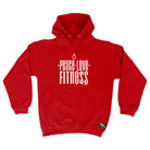 Pb Peace Love Fitness - Funny Hoodies Hoodie