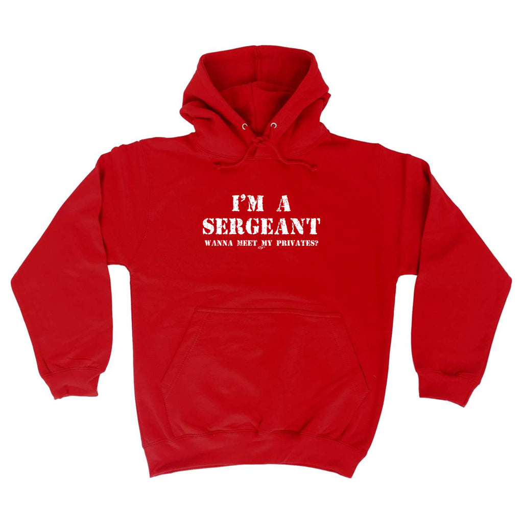 Im A Sergeant Wanna Meet My Privates - Funny Hoodies Hoodie