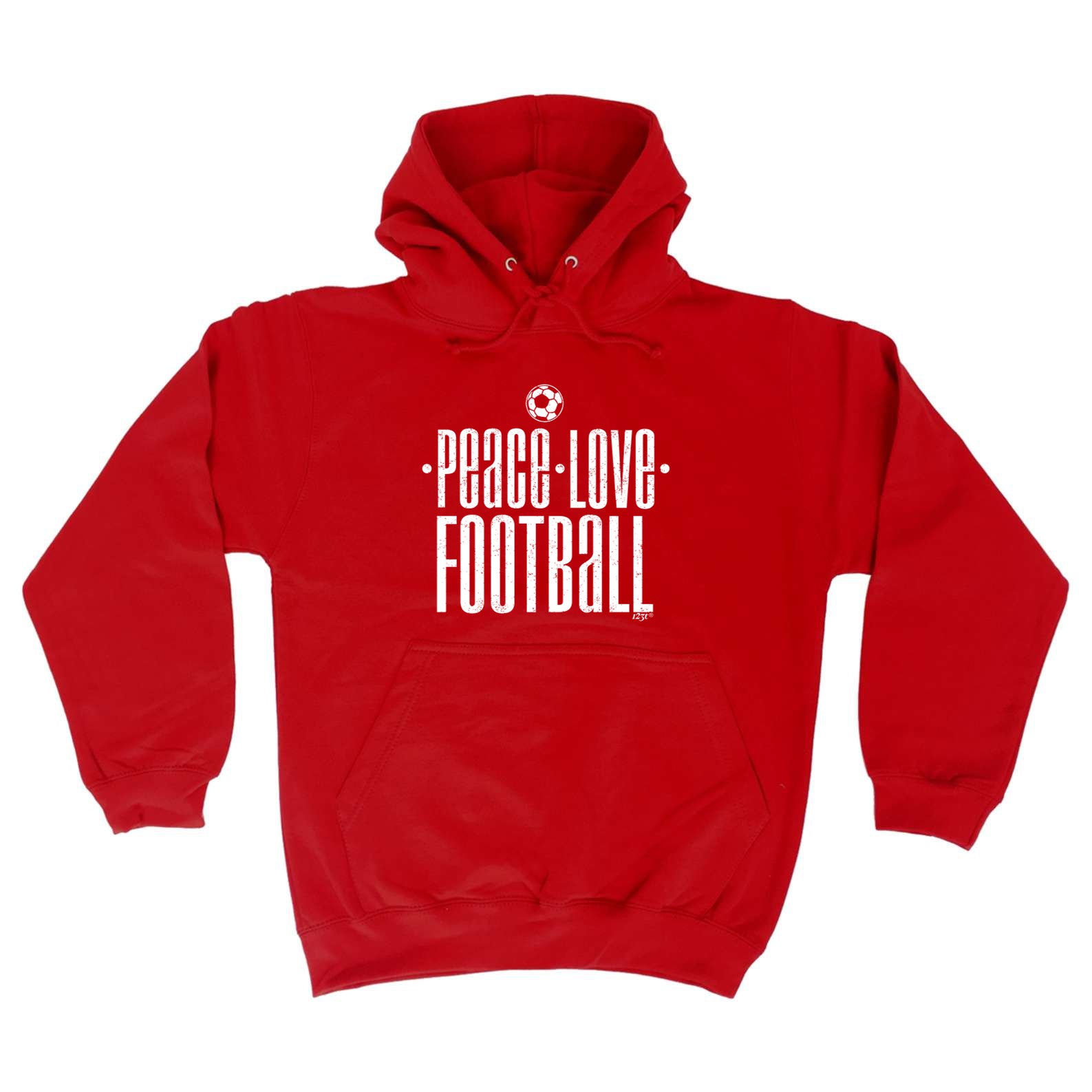 Peace Love Football - Funny Hoodies Hoodie