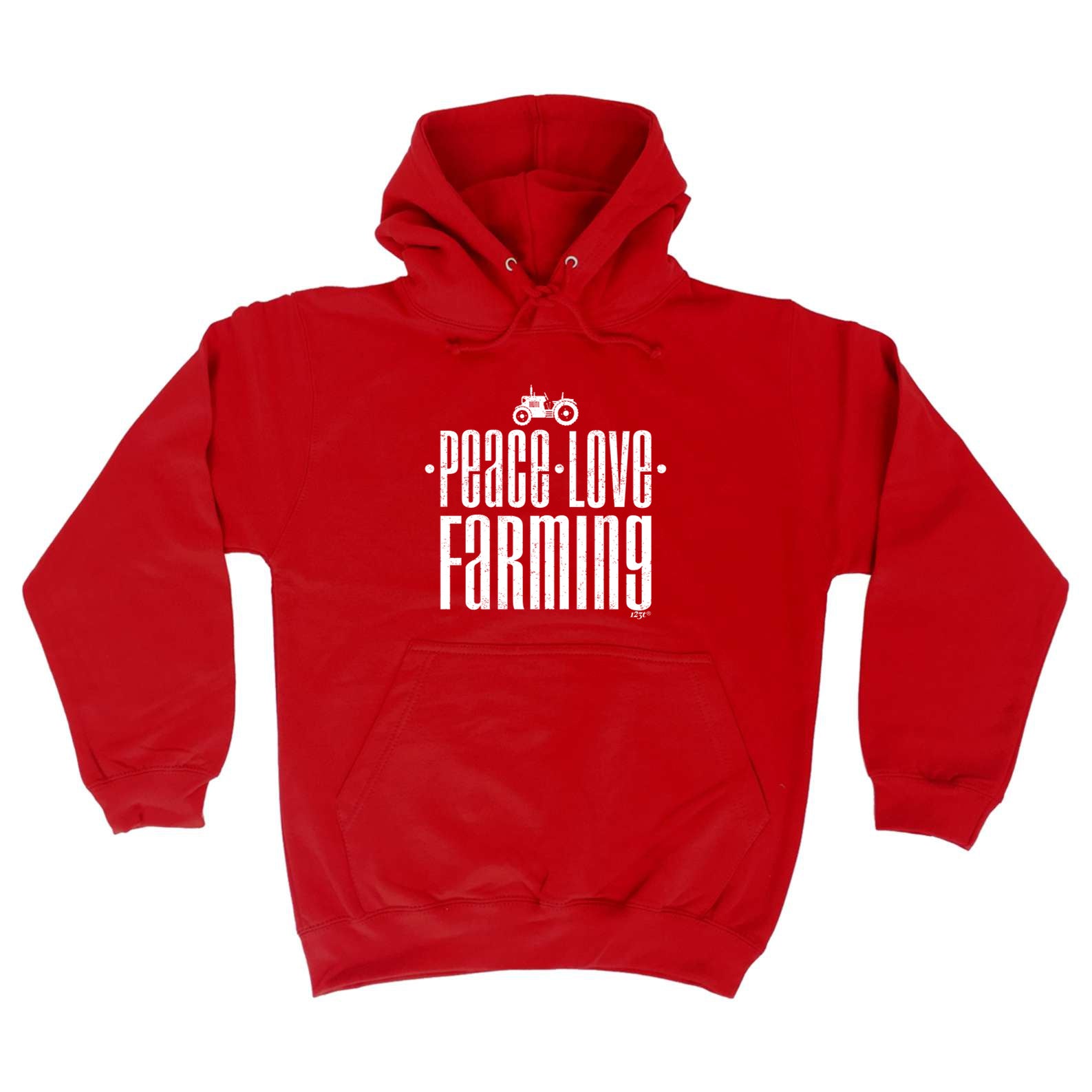 Peace Love Farming - Funny Hoodies Hoodie