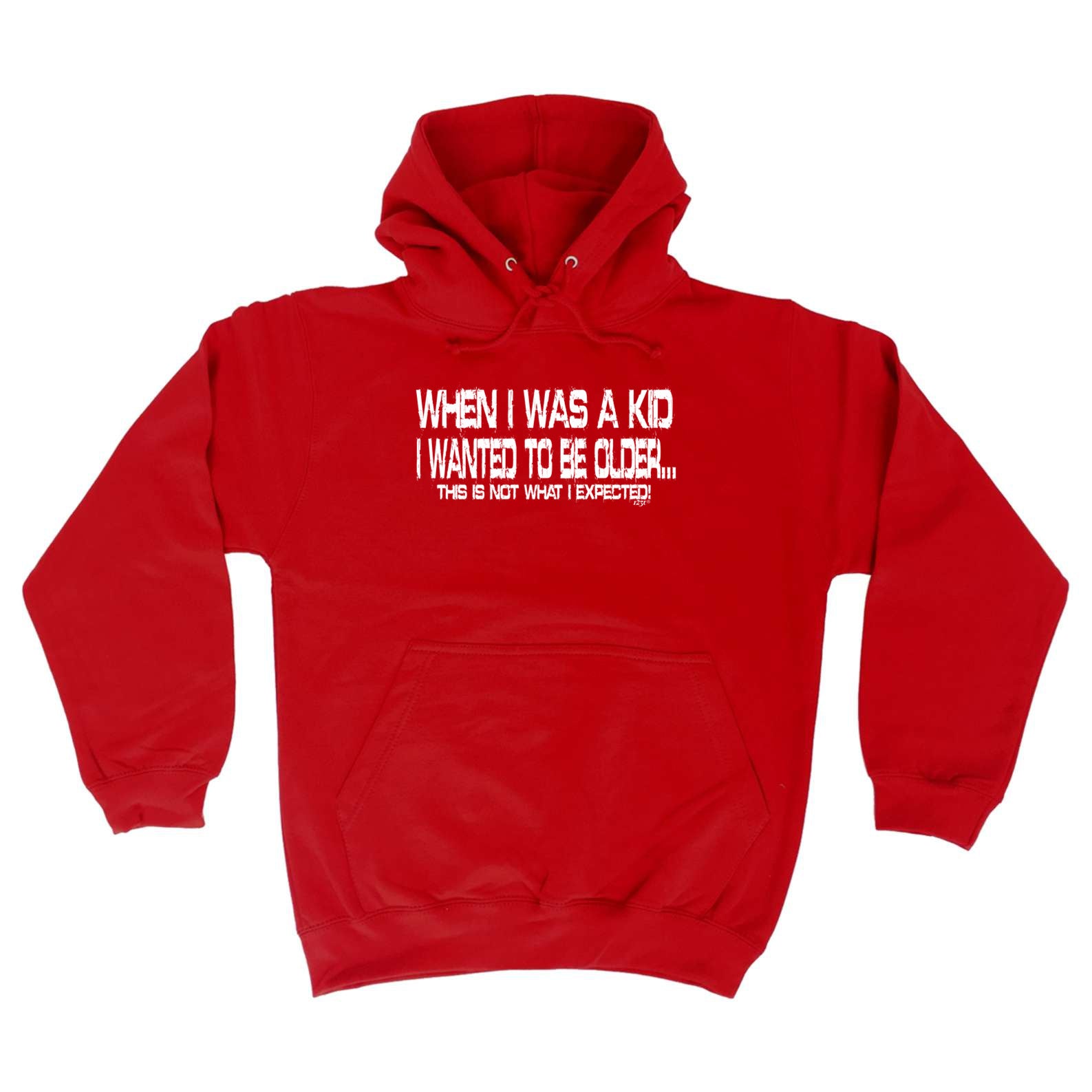 When Was A Kid Wanted To Be Older - Funny Hoodies Hoodie