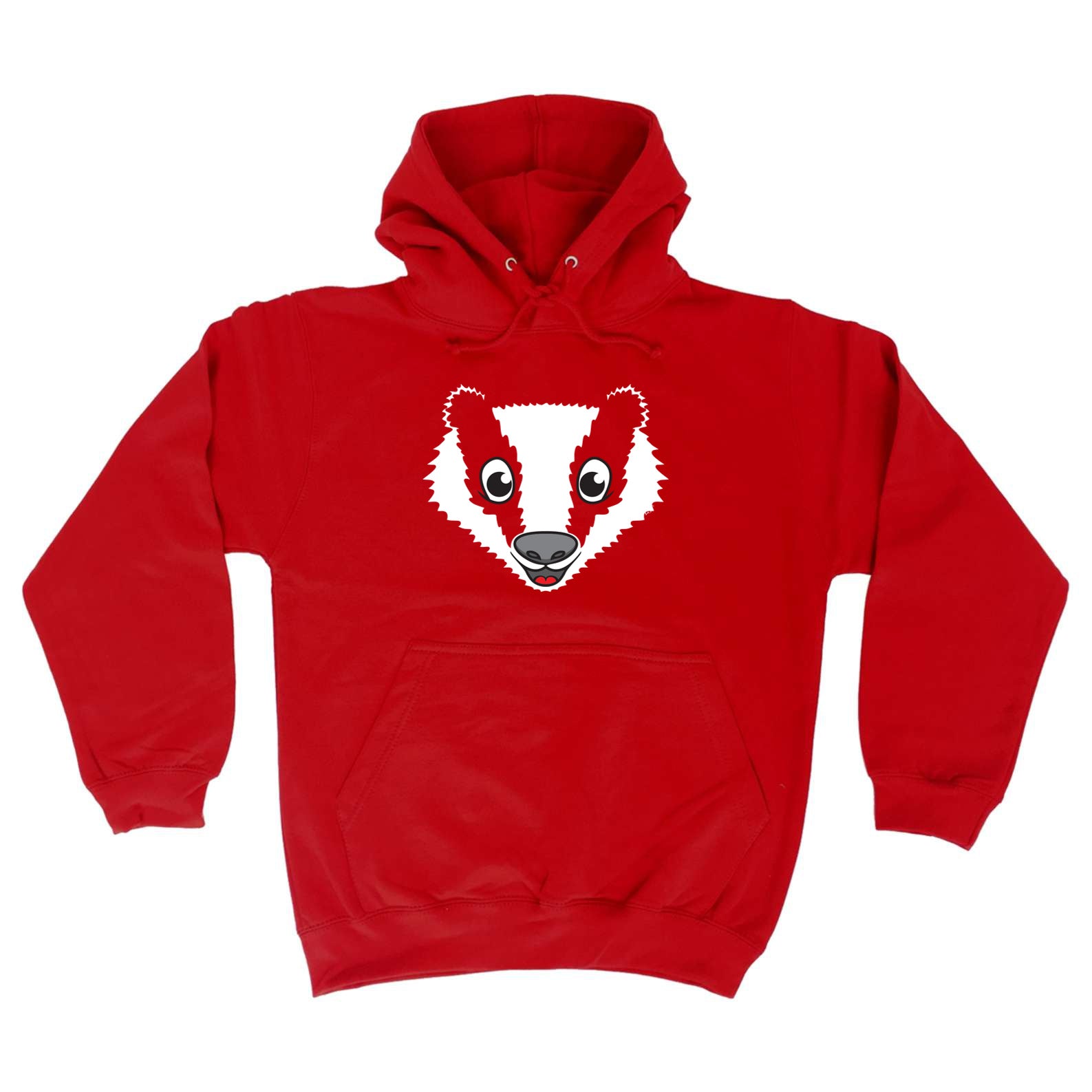 Badger Animal Face Ani Mates - Funny Hoodies Hoodie