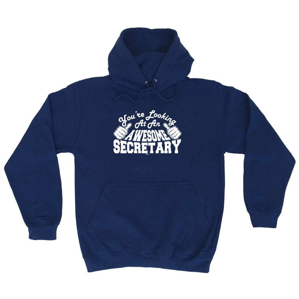 Youre Looking At An Awesome Secretary - Funny Hoodies Hoodie