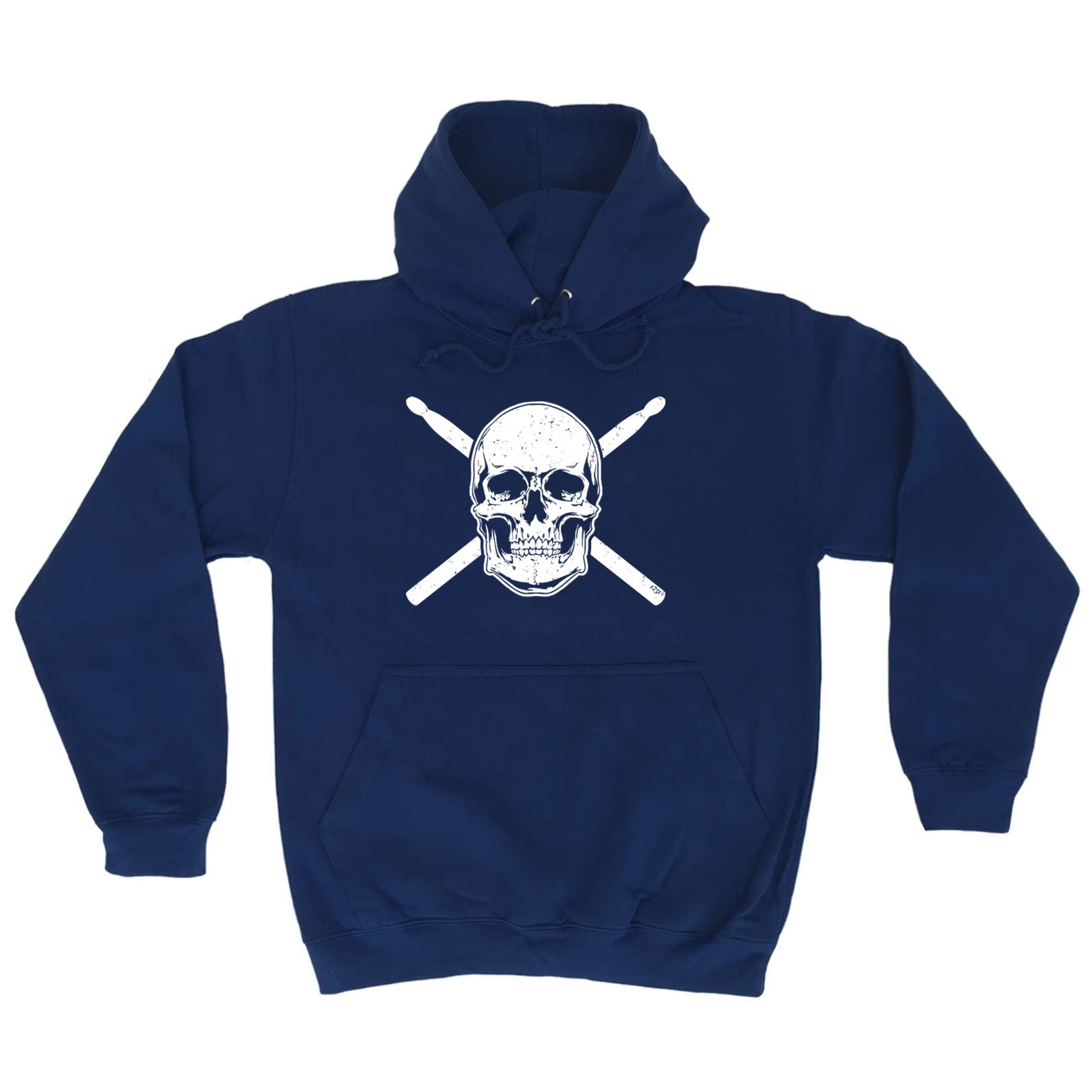 Skull Drumsticks Drums Music - Funny Hoodies Hoodie