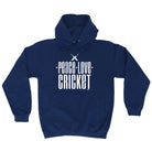 Peace Love Cricket - Funny Hoodies Hoodie