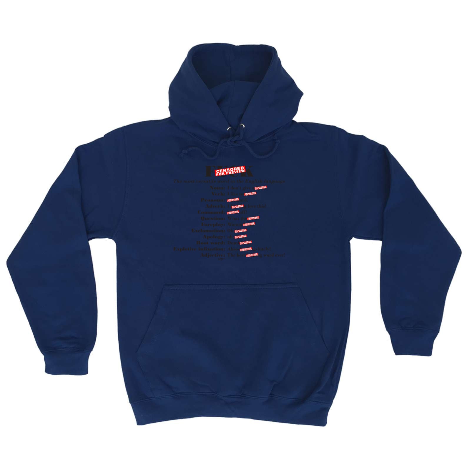 F  K The Most Versatile Word - Funny Hoodies Hoodie