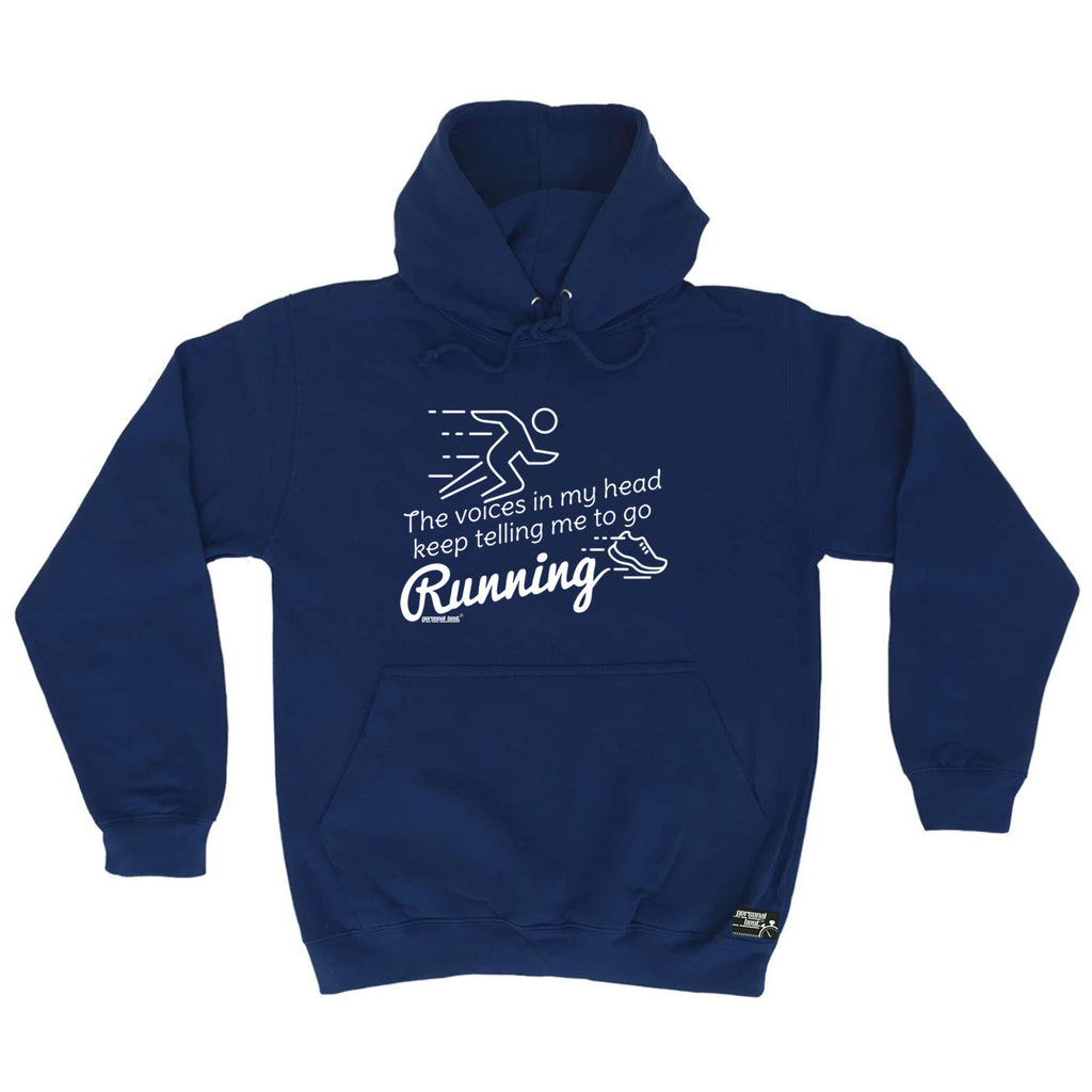 Pb The Voices In My Head Keep Telling Me To Go Running - Funny Hoodies Hoodie