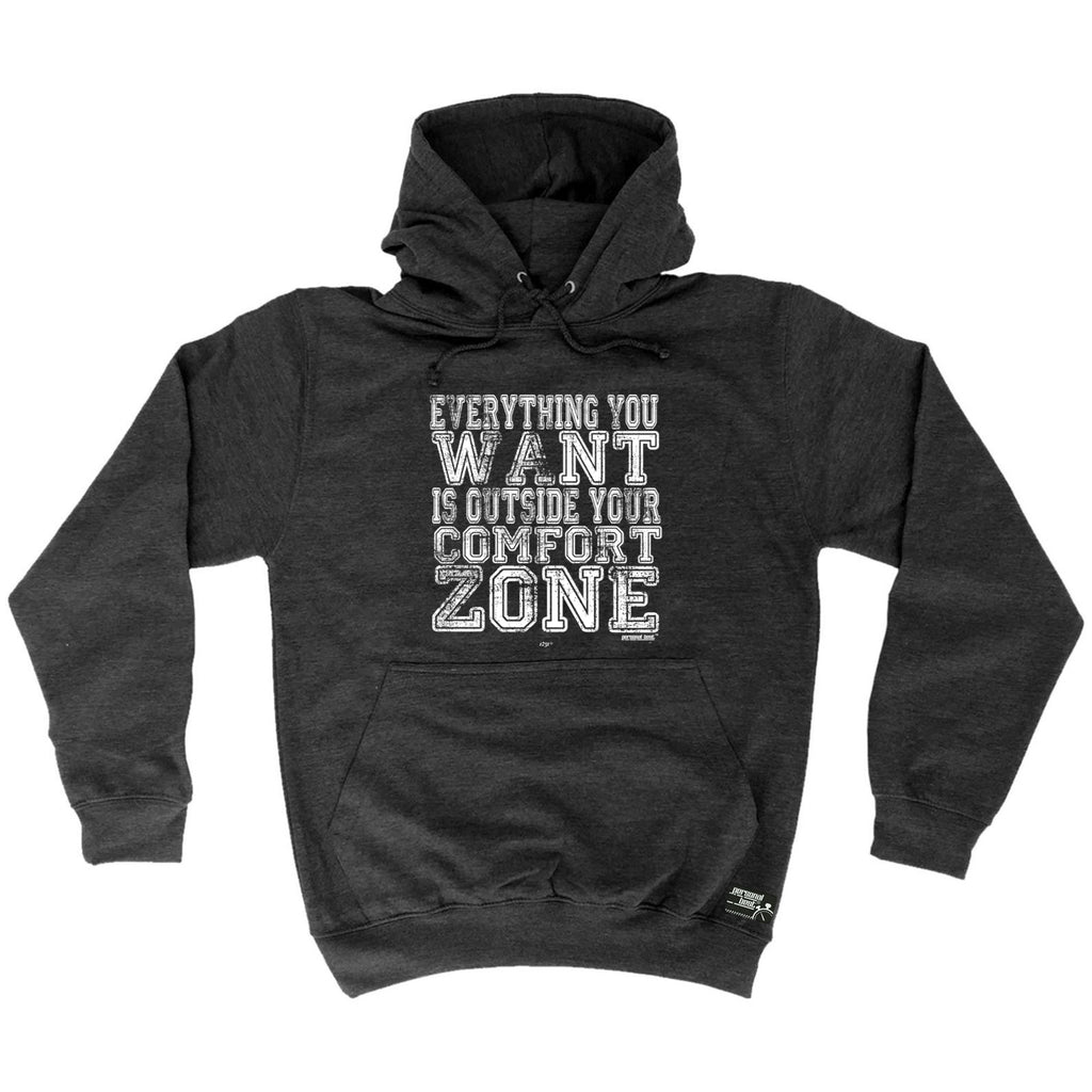 Pb Everything You Want Is Outside Your Comfort Zone - Funny Hoodies Hoodie