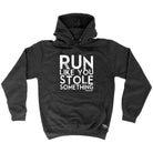 Pb Run Like You Stole Something Distressed - Funny Hoodies Hoodie