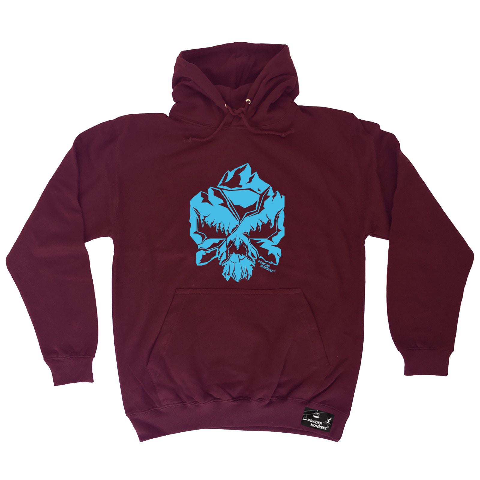 Pm Skull Mountain Blue - Funny Hoodies Hoodie
