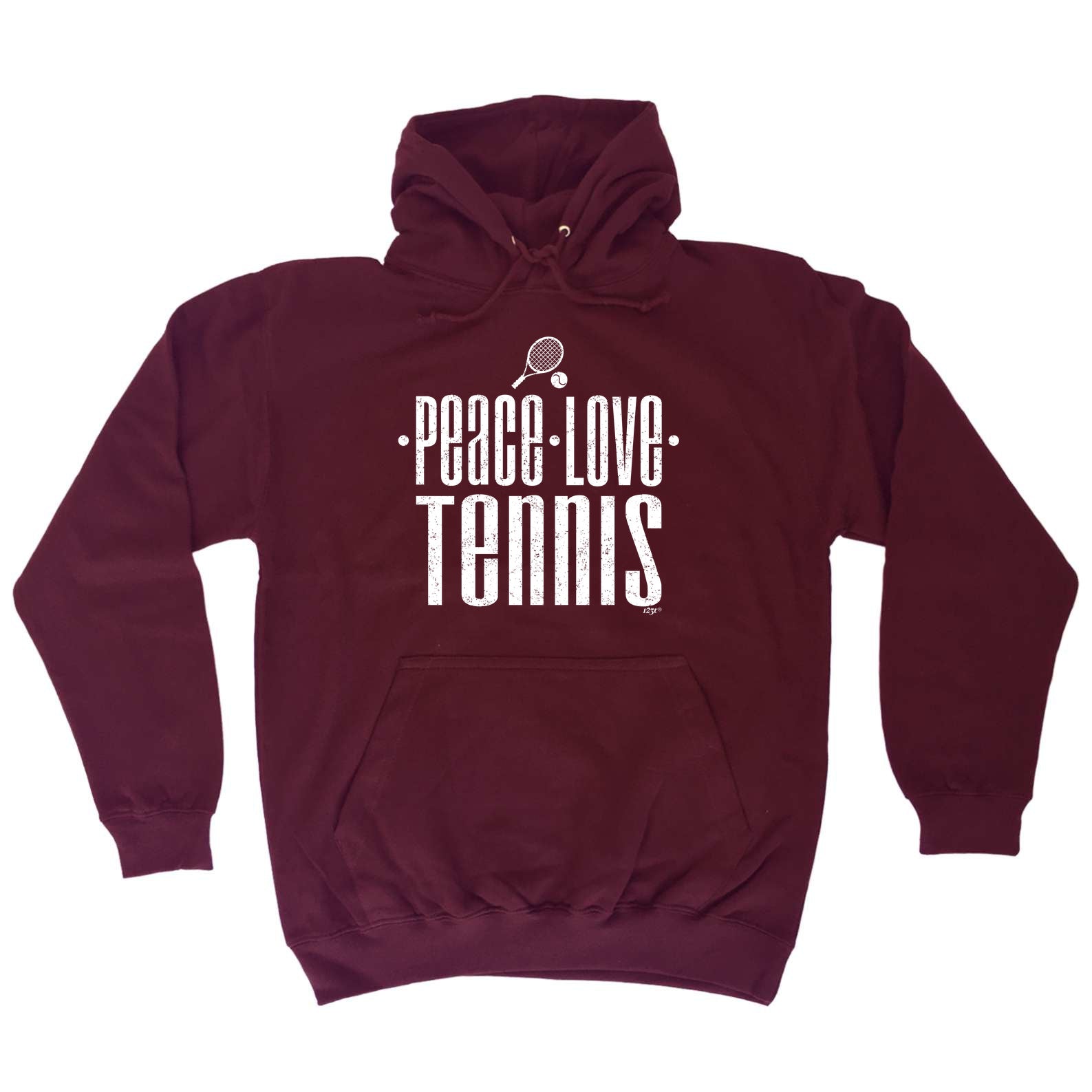 Peace Love Tennis - Funny Hoodies Hoodie