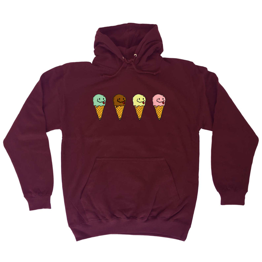 Ice Cream 4 Flavours - Funny Hoodies Hoodie