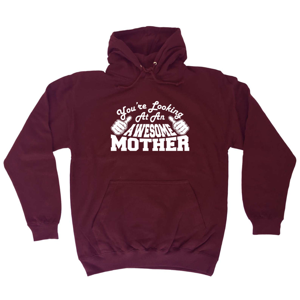 Youre Looking At An Awesome Mother - Funny Hoodies Hoodie