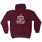 Rltw Keep Calm And Carry On Cycling - Funny Hoodies Hoodie