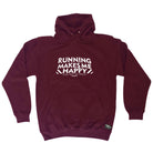 Pb Running Makes Me Happy - Funny Hoodies Hoodie