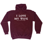 Love It When My Wife Lets Me Watch Hockey - Funny Hoodies Hoodie