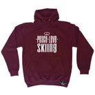 Pm Peace Love Skiing - Funny Hoodies Hoodie