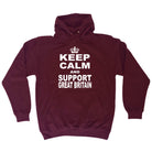 Keep Calm And Support Great Britain - Funny Hoodies Hoodie