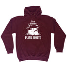 Im A Drummer Please Shout Music Drums - Funny Hoodies Hoodie