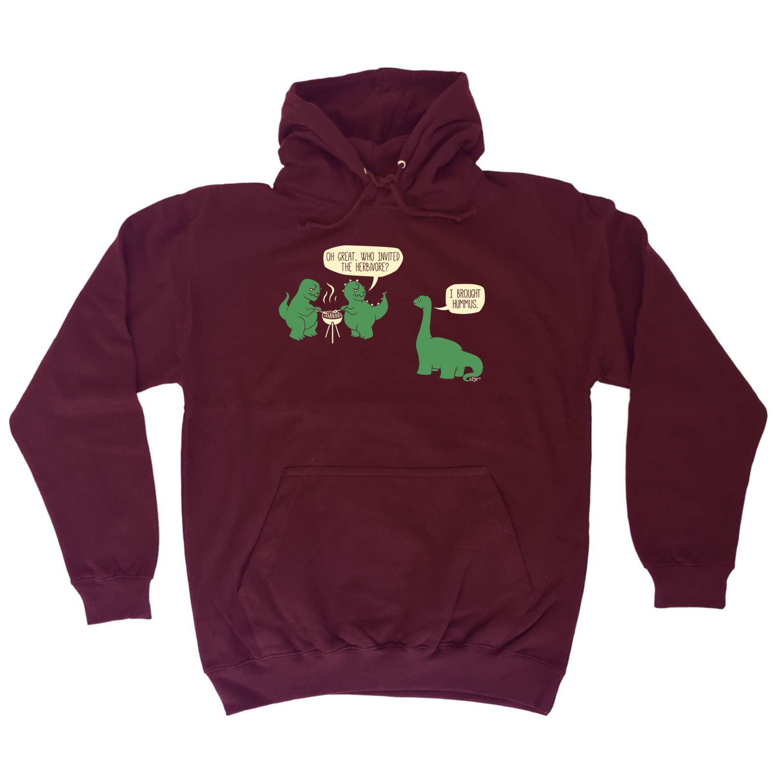 Invited The Herbivore Dinosaur - Funny Hoodies Hoodie