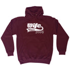 Wife Since 2016 - Funny Hoodies Hoodie