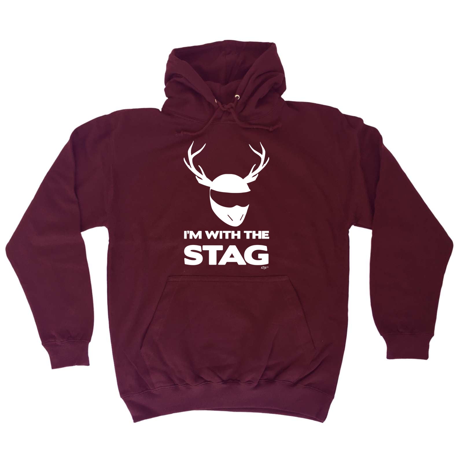 Im With The Stag Solid - Funny Hoodies Hoodie