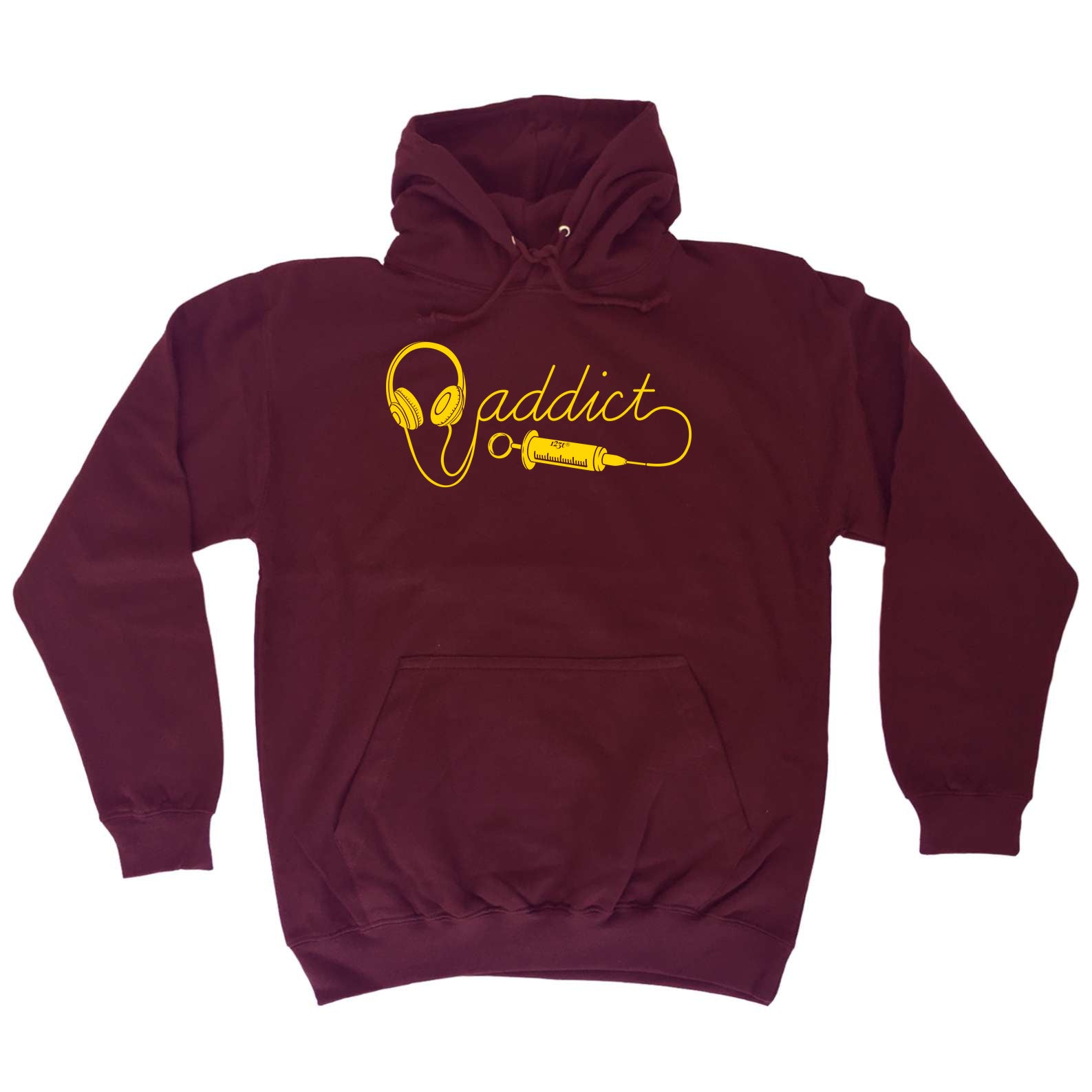 Dj Addict Headphone Head Phones Music - Funny Hoodies Hoodie